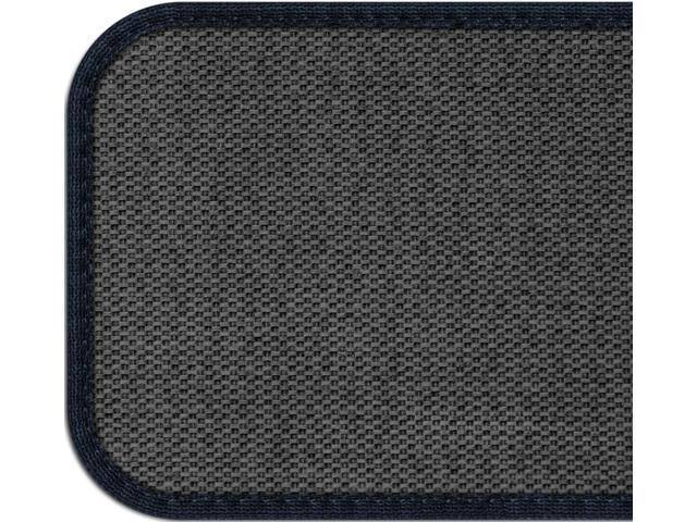 Set of 12 Skid-Resistant Carpet Stair Treads Navy Blue 8 in. x 27 in. E964