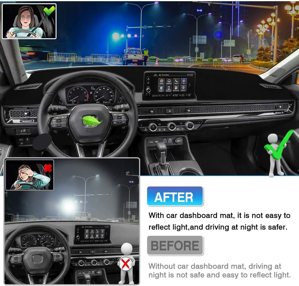 Custom Fit Dashboard Cover Mat Carpet Flannel Dash Cover Pad A543