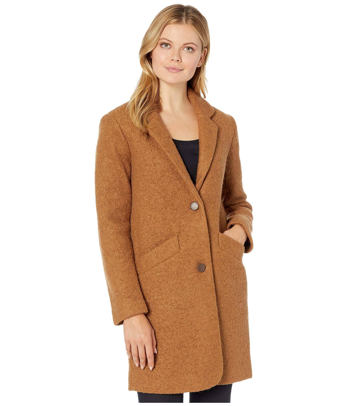 Dark Camel Boucle Coat G774