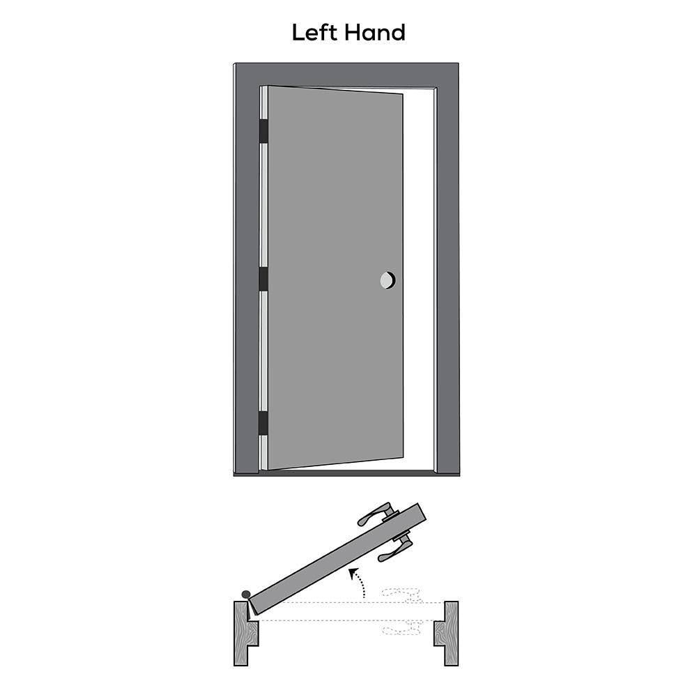 Unfinished Pine Wood 15 Lite Clear Glass Left Hand Prehung Interior Door K12019