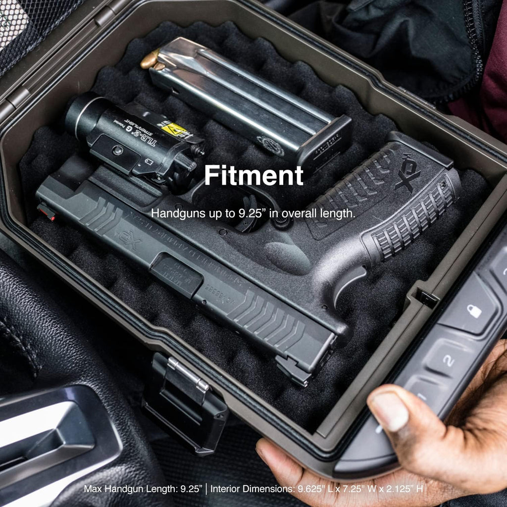 Waterproof Electronic Lock Handgun Case with Backlit Keypad B28178