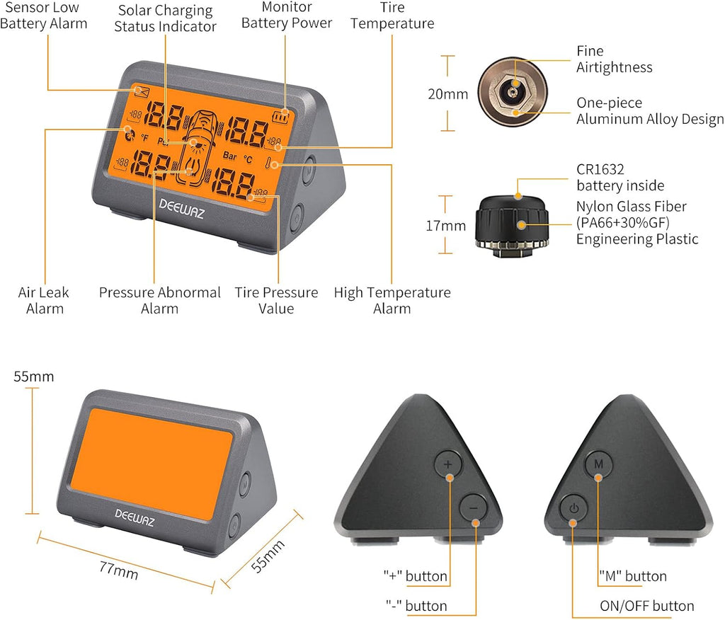 Tire Pressure Monitoring System 0-116 Psi C656