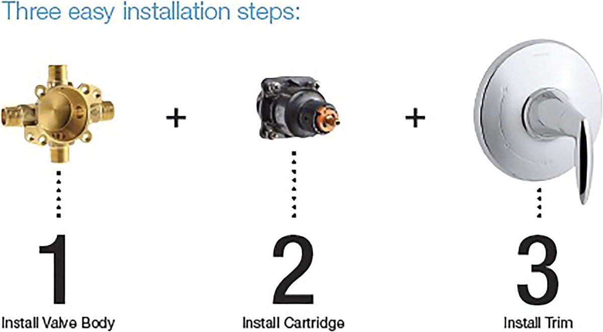 Pressure-Balancing Valve Body and Cartridge Kit G3599