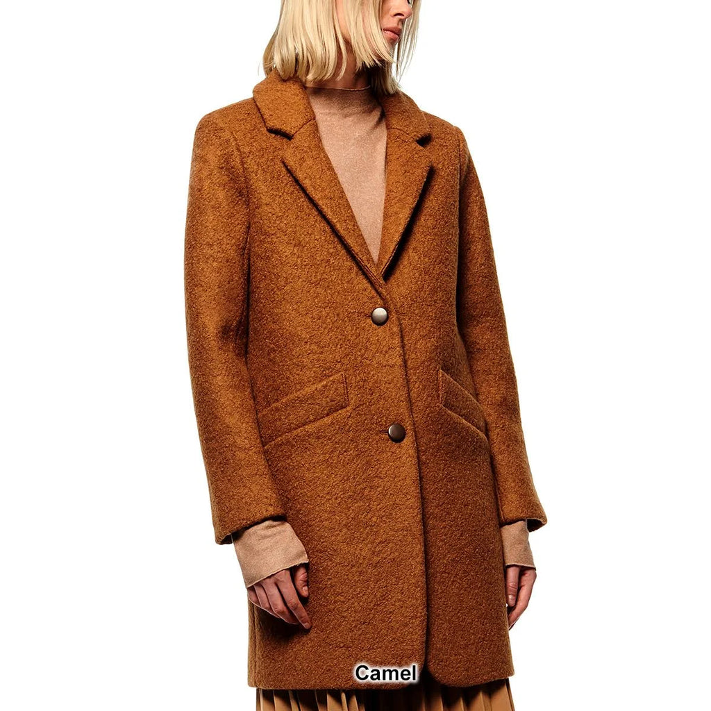 Dark Camel Boucle Coat G774