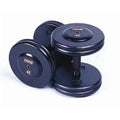 Black Pro-Style Dumbbells with Contoured Handles Y26854