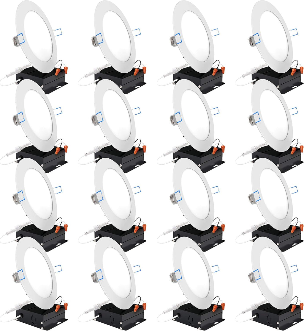 16 Pack 4 Inch Ultra Thin LED Recessed Ceiling Lights W11488