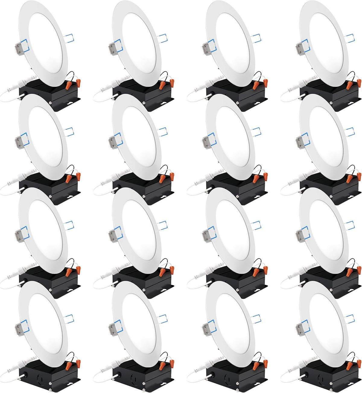 16 Pack 4 Inch Ultra Thin LED Recessed Ceiling Lights W11488