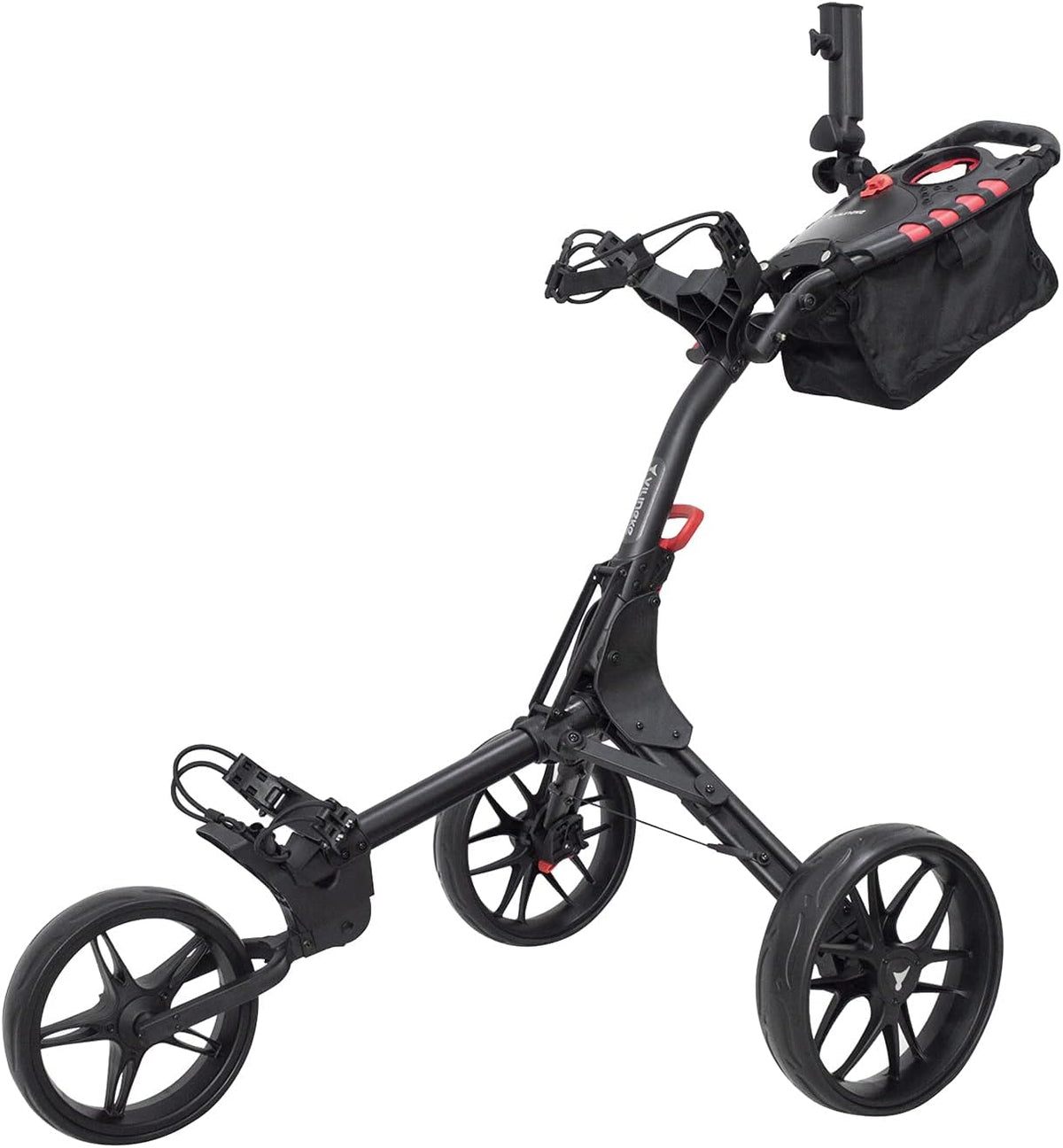 Compact 3 Wheel Push Cart Trolley with Foot Brake S301903