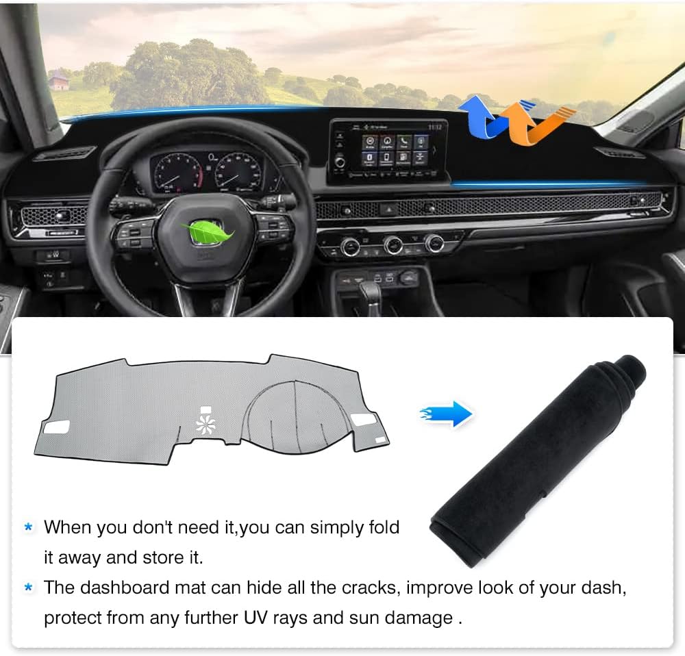 Custom Fit Dashboard Cover Mat Carpet Flannel Dash Cover Pad A543