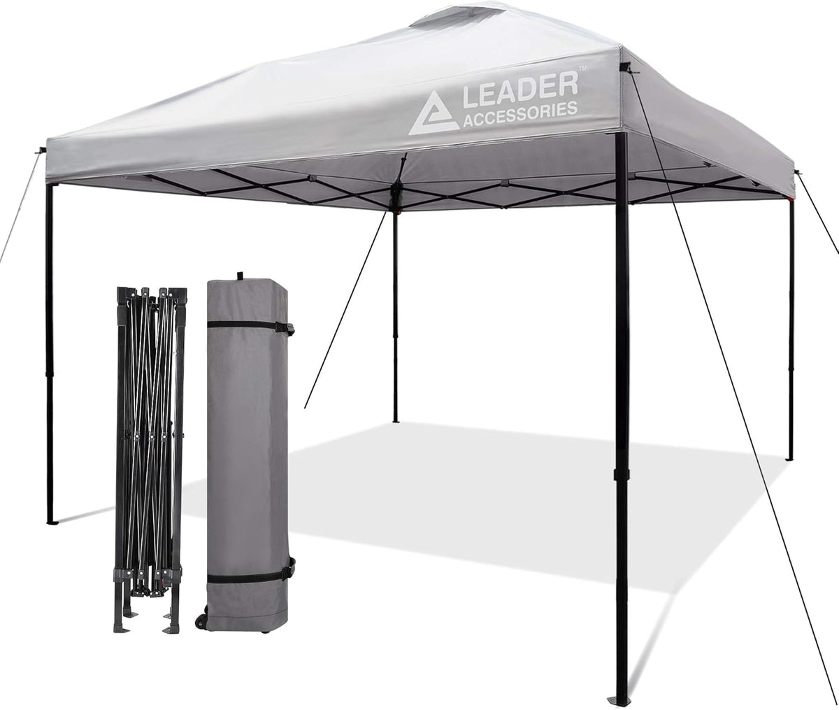 10'x10' Pop-Up Canopy Tent with Wheeled Carry Bag, Blue D607740