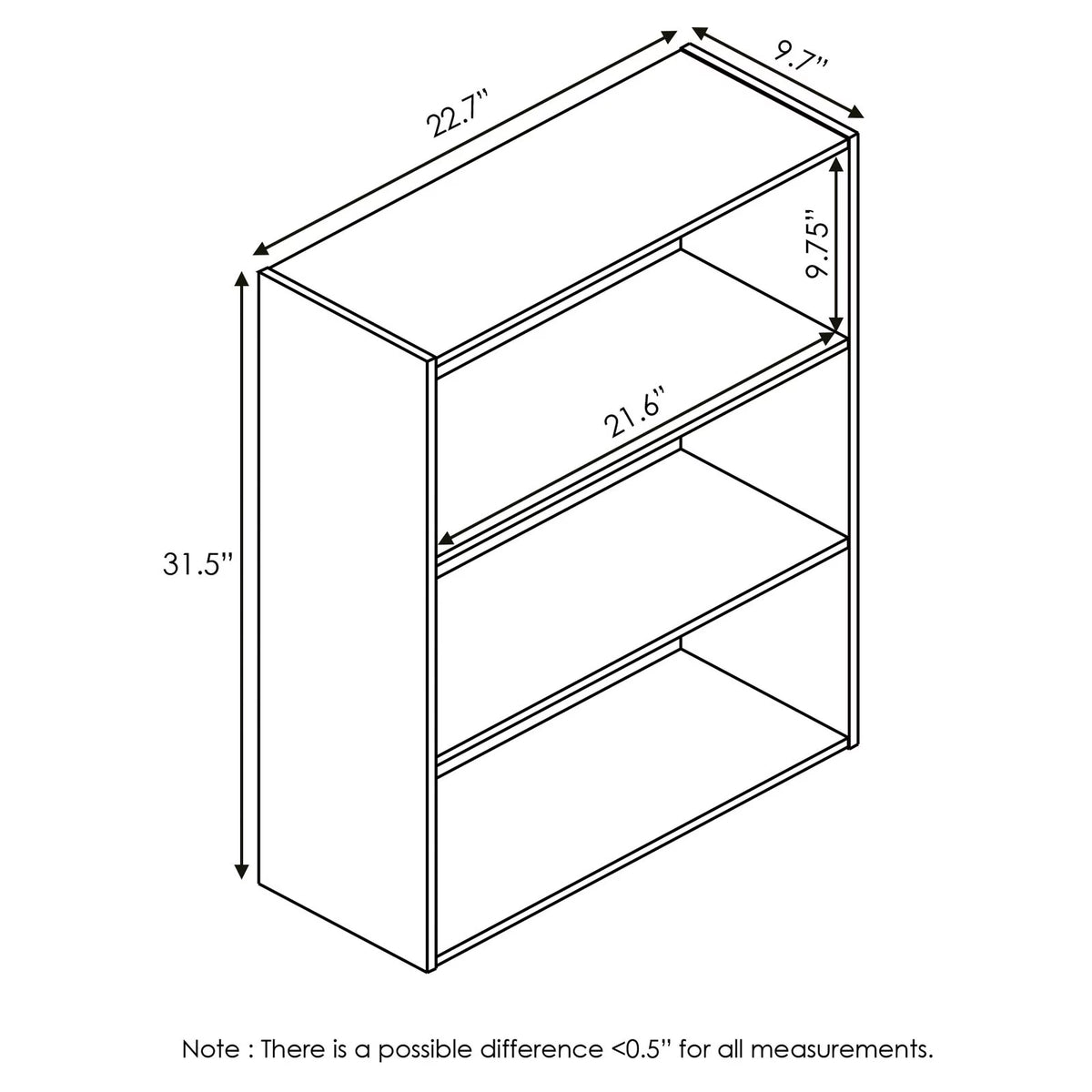 3-Shelf Freestanding Shelves Q446224