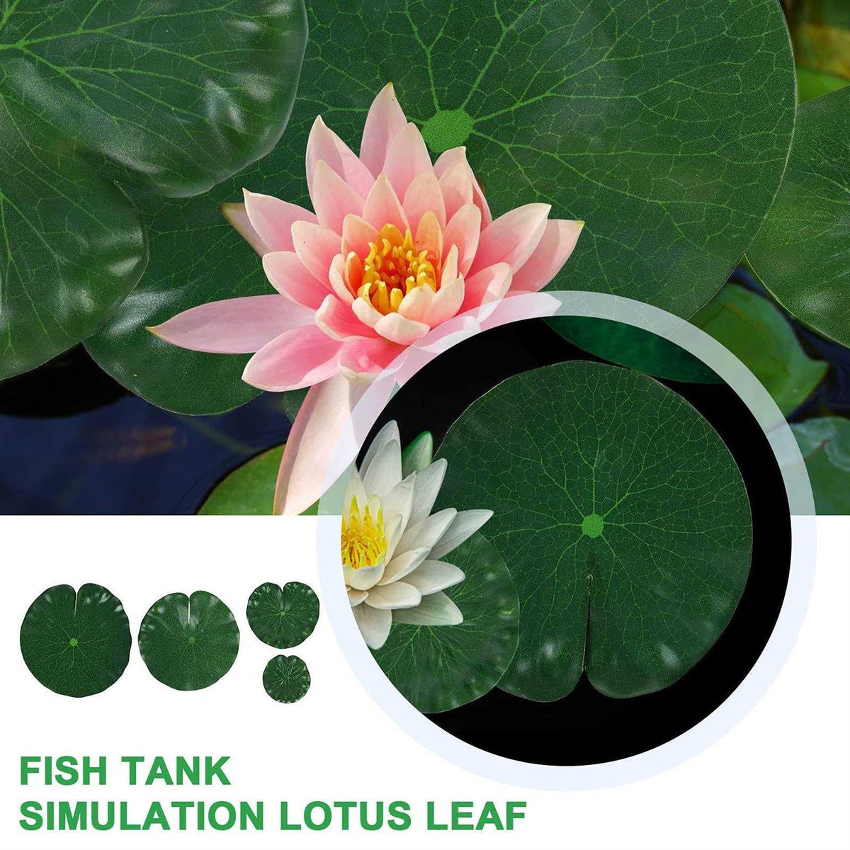 Artificial Lotus Leaves Lily Pads Floating Foam W347