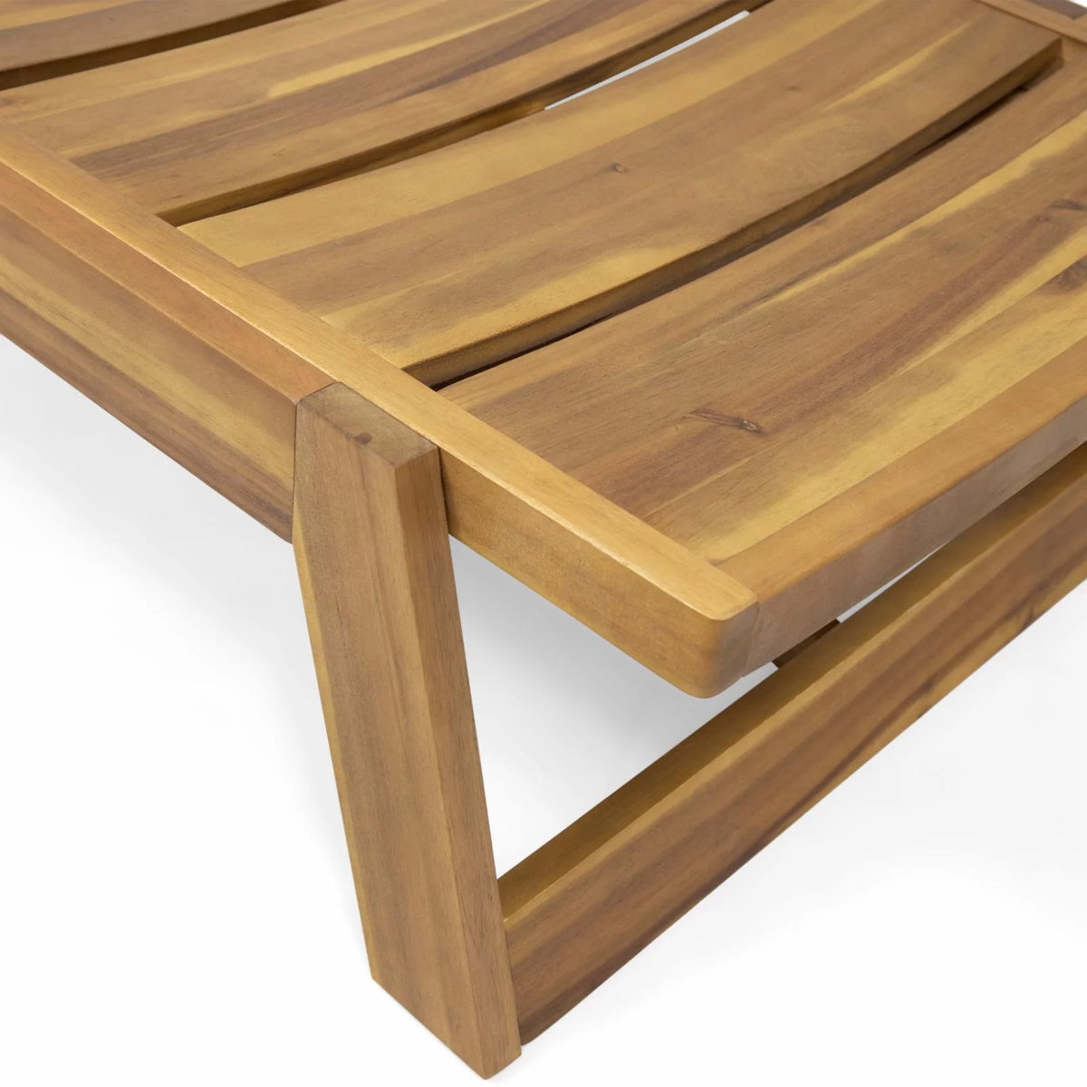 Acacia Wood Chaise Lounge Set of 4 H875