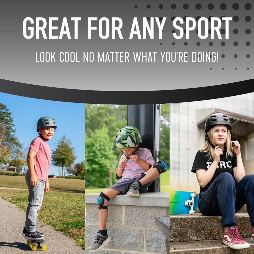 Black Multi Sport Skateboard and Bike Helmet M366