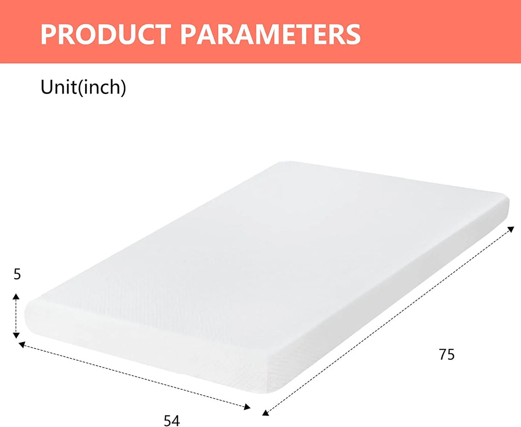 5 Inch Gel Memory Foam Medium Firm Mattress Full C685