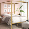 Queen Metal Canopy Platform Bed Frame B85698