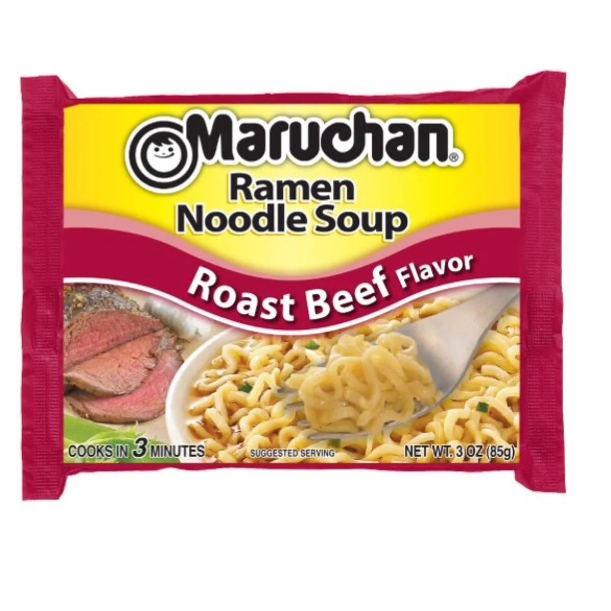 Ramen Chili and Roast Beef Noodles Variety Pack Soup, 3 Oz, 48 Ct M2846