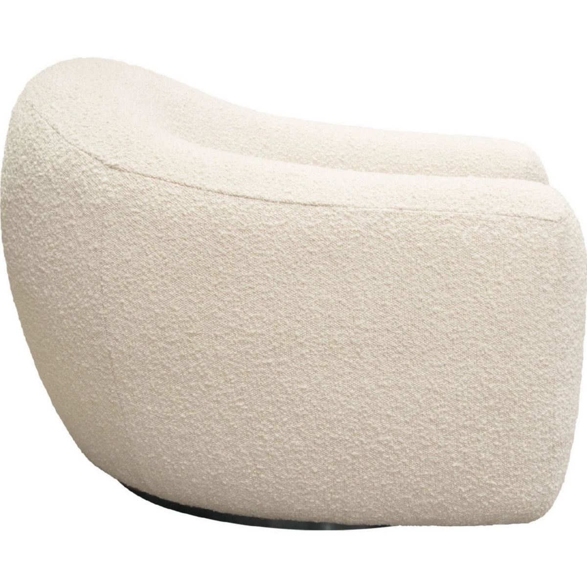 Bone White Boucle Swivel Accent Chair G799366