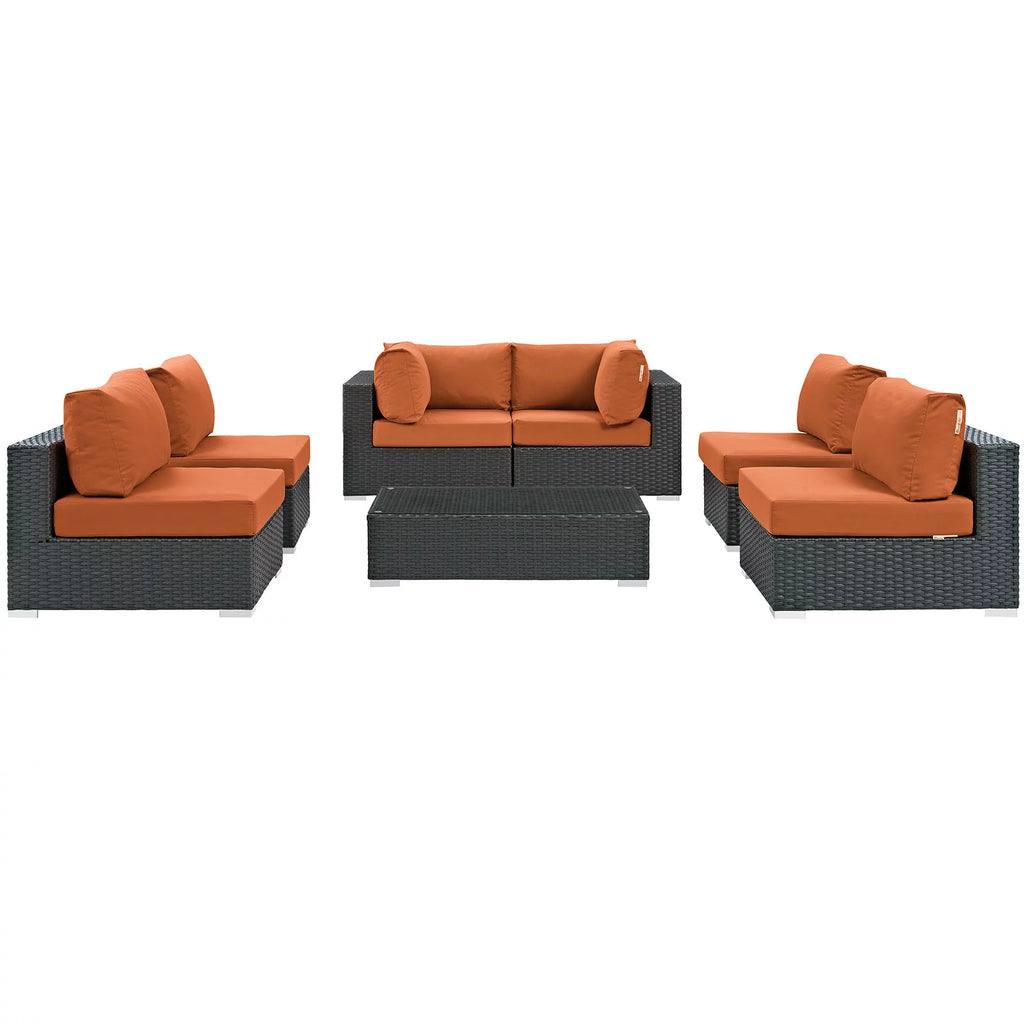 7 Piece Outdoor Patio Sectional Set X811