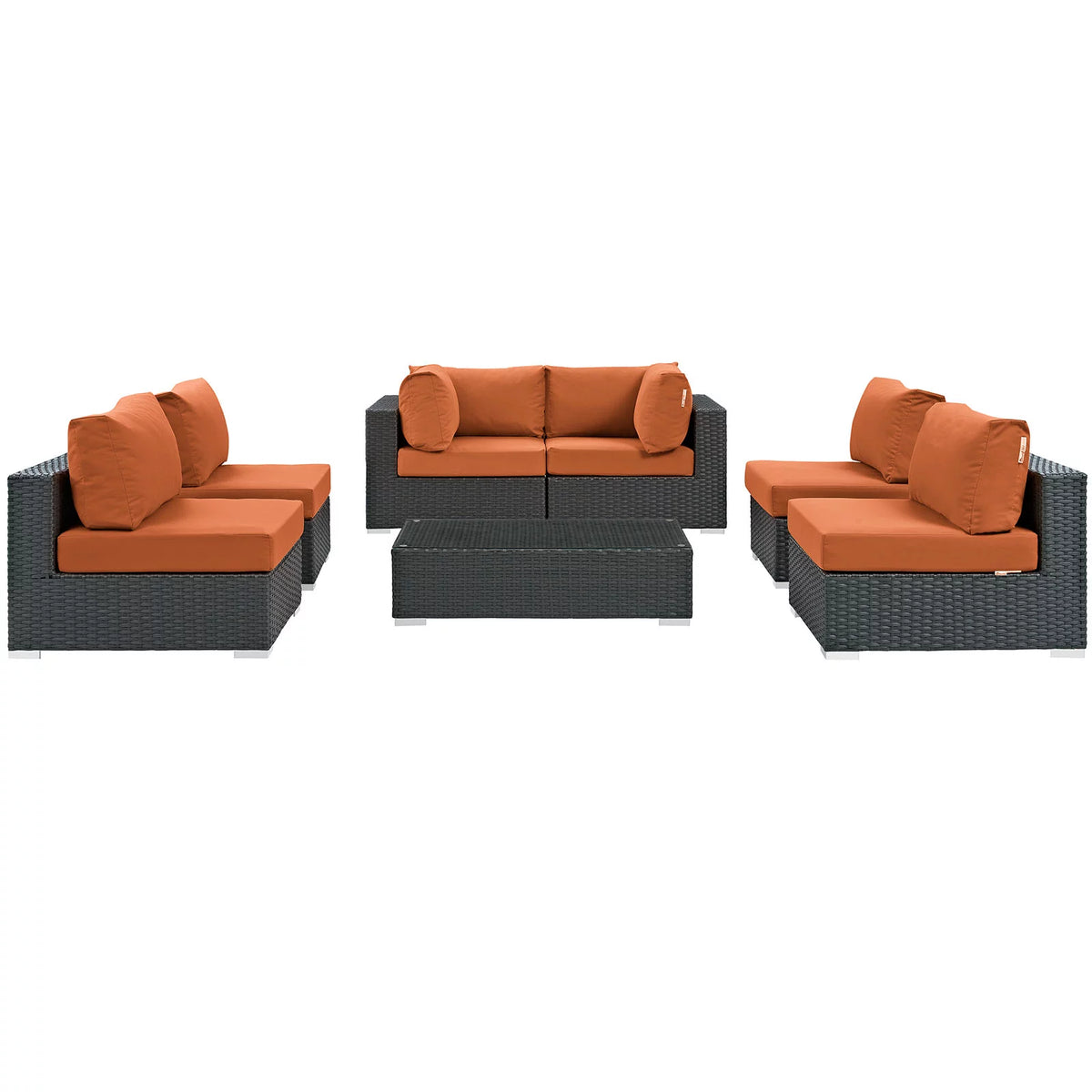 7 Piece Outdoor Patio Sectional Set X811