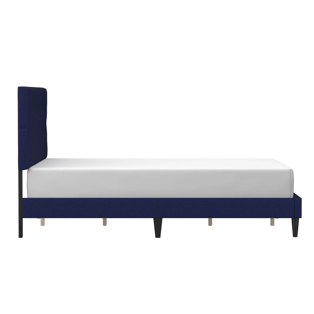 Gray Diamond Tufted Upholstered Queen Platform Bed N5264