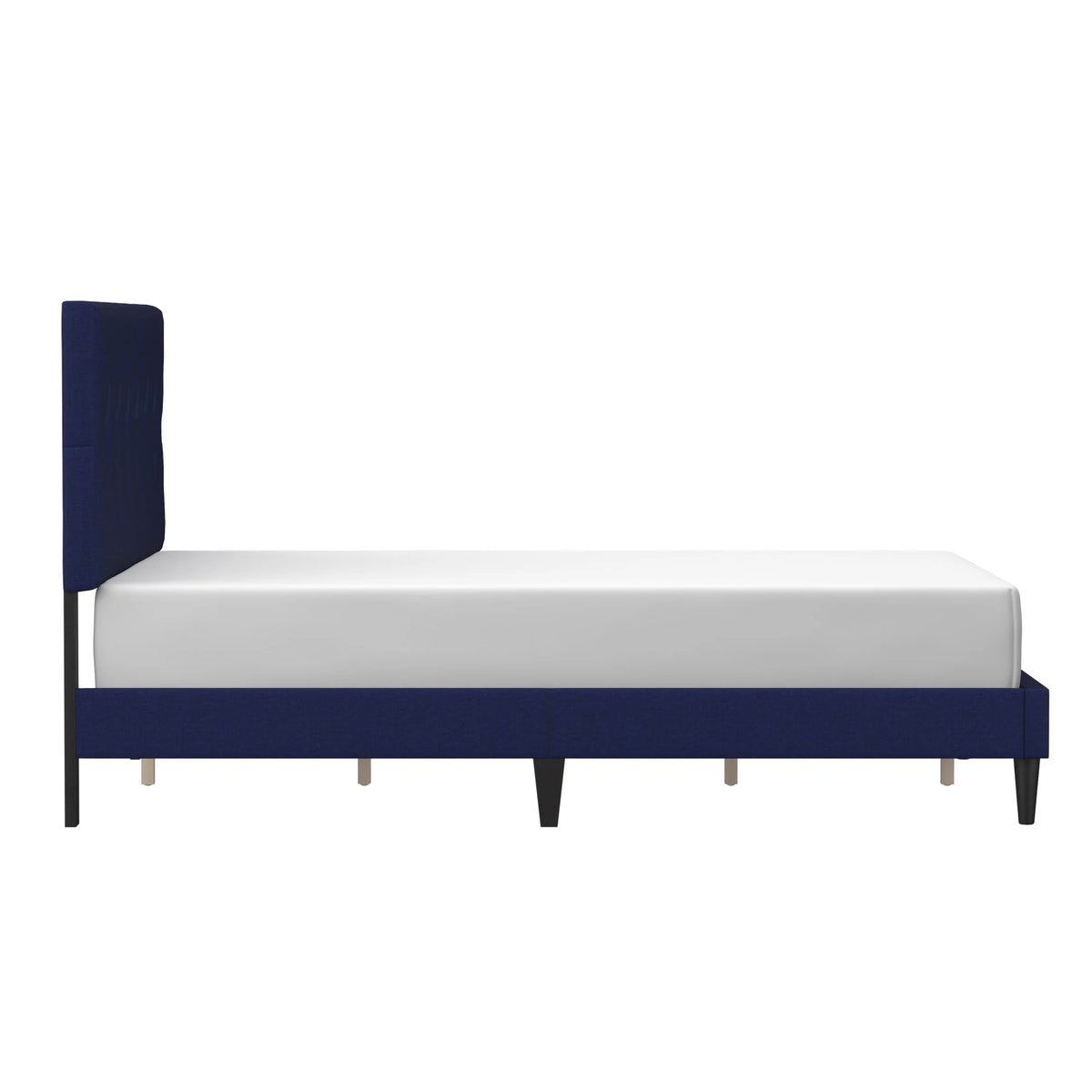 Gray Diamond Tufted Upholstered Queen Platform Bed N5264
