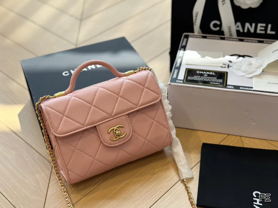 Mini Flap Bag with Top Handle D1019