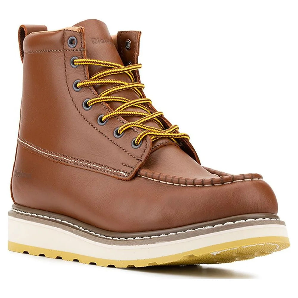 Leather Slip Resistant Soft Toe Work Boots Size 8.5 Y2183