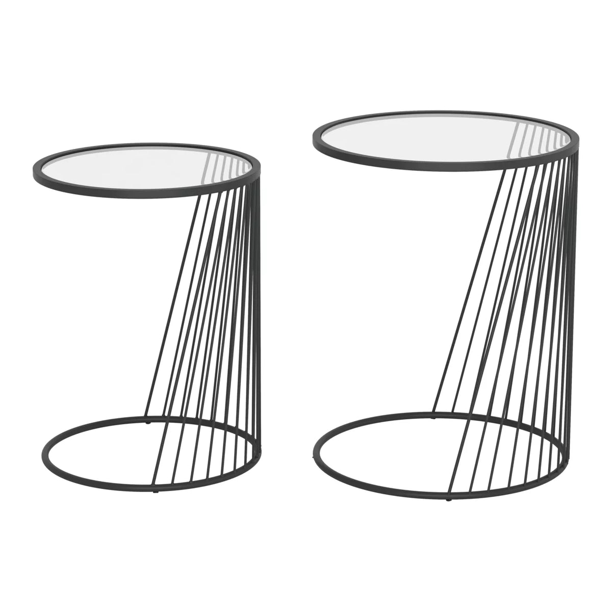Black Nesting Table Set V247225