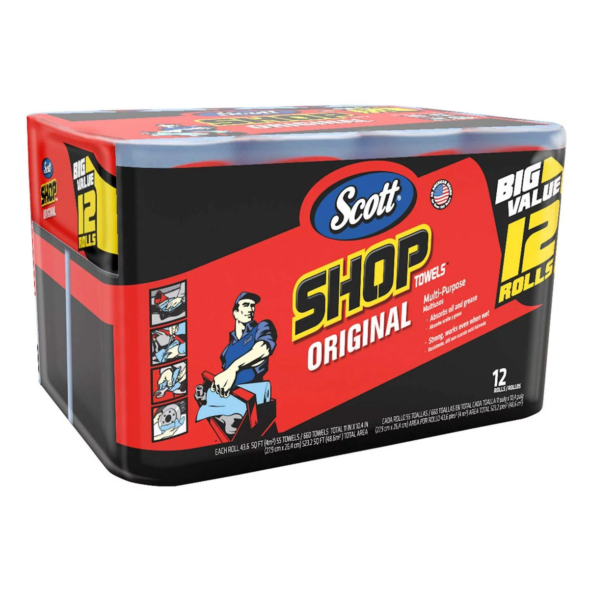 Shop Towels 10.4 In. W X 11 In. L 2 Pk W76167