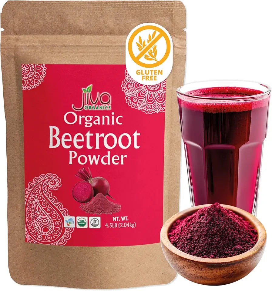 Organic Beet Root Powder 4.5 Pounds Cold Pressed Non-GMO Gluten Free Q209