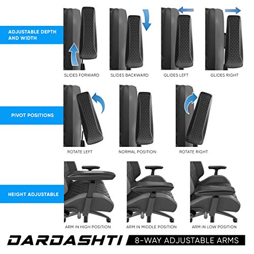 Black Leather Ergonomic Gaming Chair S41299