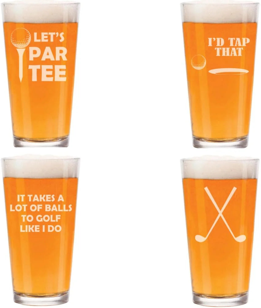 16 oz Beer Pint Glass Set Of 4 J673