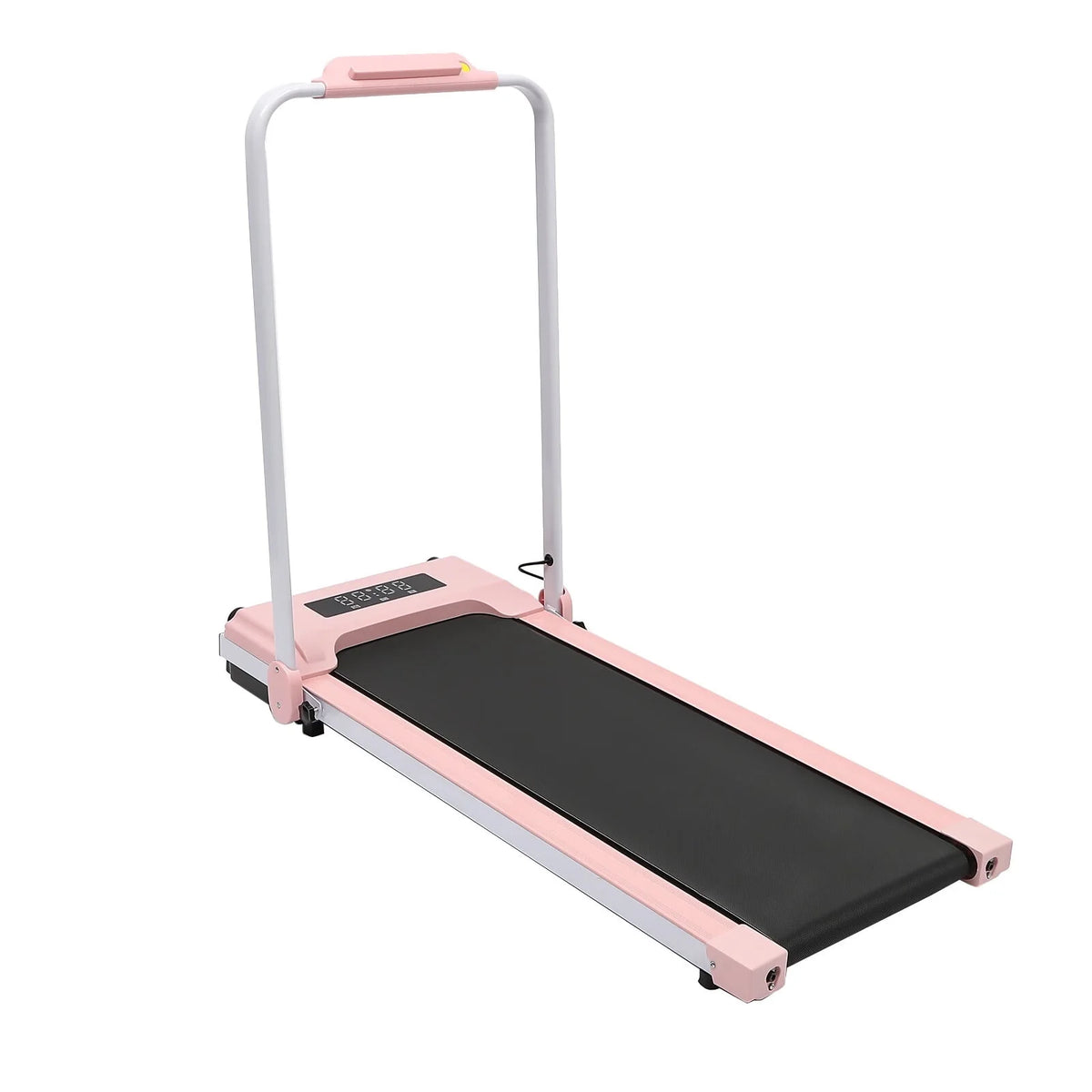 Folding Treadmill, 500W 2.0HP Under Desk Electric Treadmill with Remote & Handrail, Black J1804