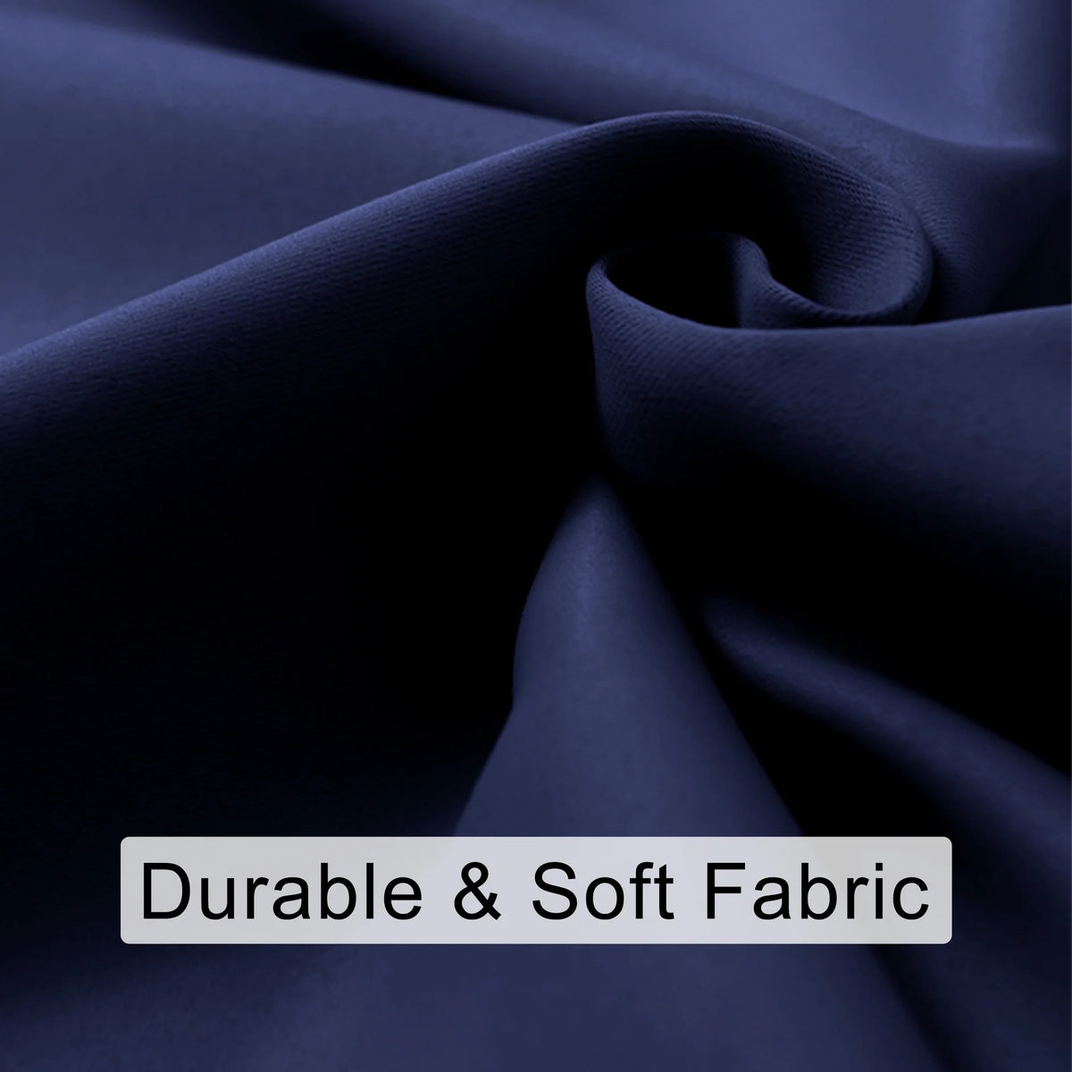 Navy Blue 42 x 63 Inch Blackout Curtains Set of 2 Panels M389