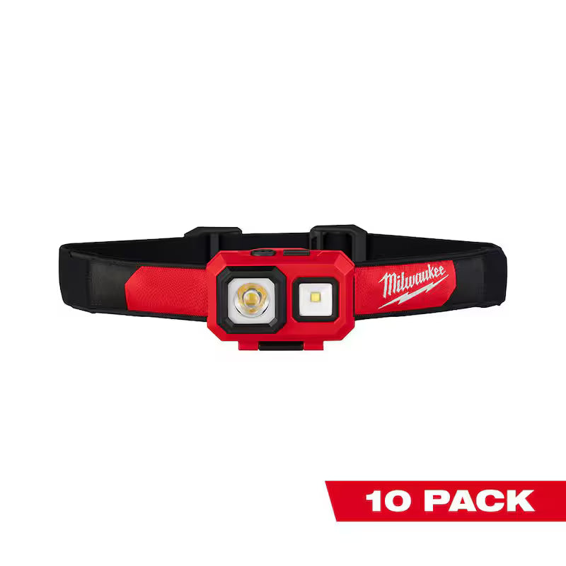 450 Lumens LED Headlamp 10-Pack W8844