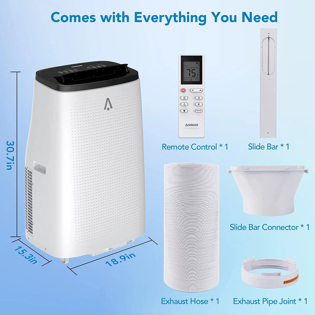Portable Air Conditioner 8000 BTU White T6369