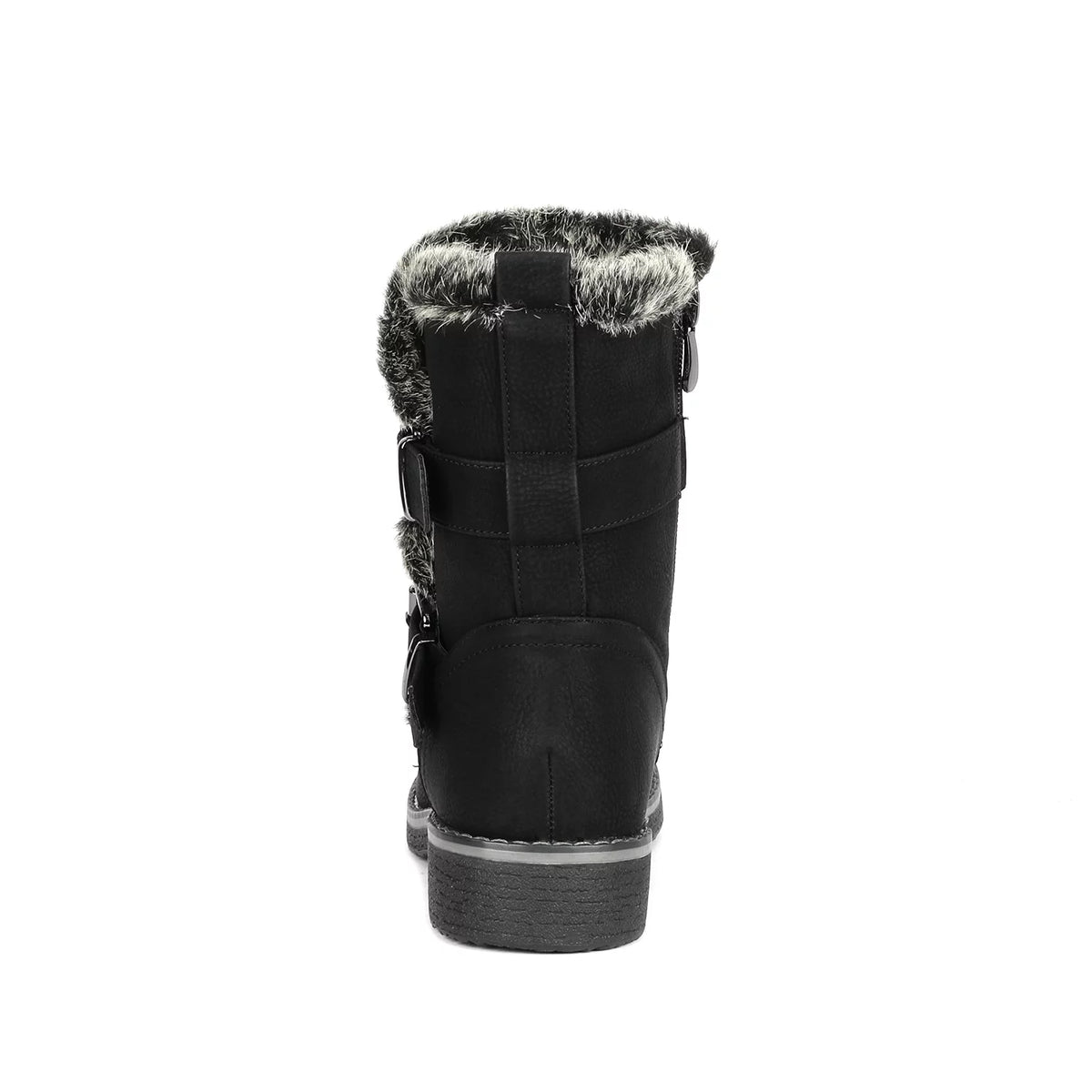 Black Mid Calf Winter Snow Boots X979763
