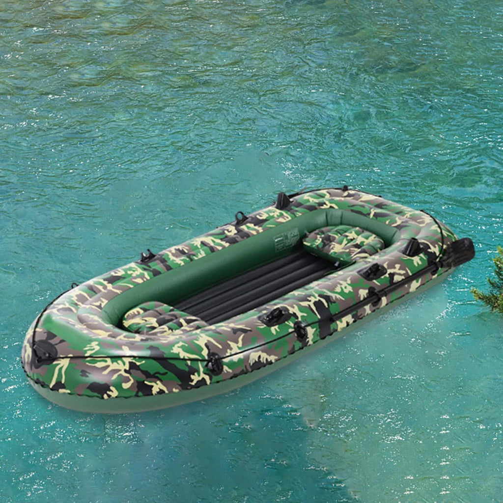 4 Person Inflatable Raft with Pump and Oars Q389681