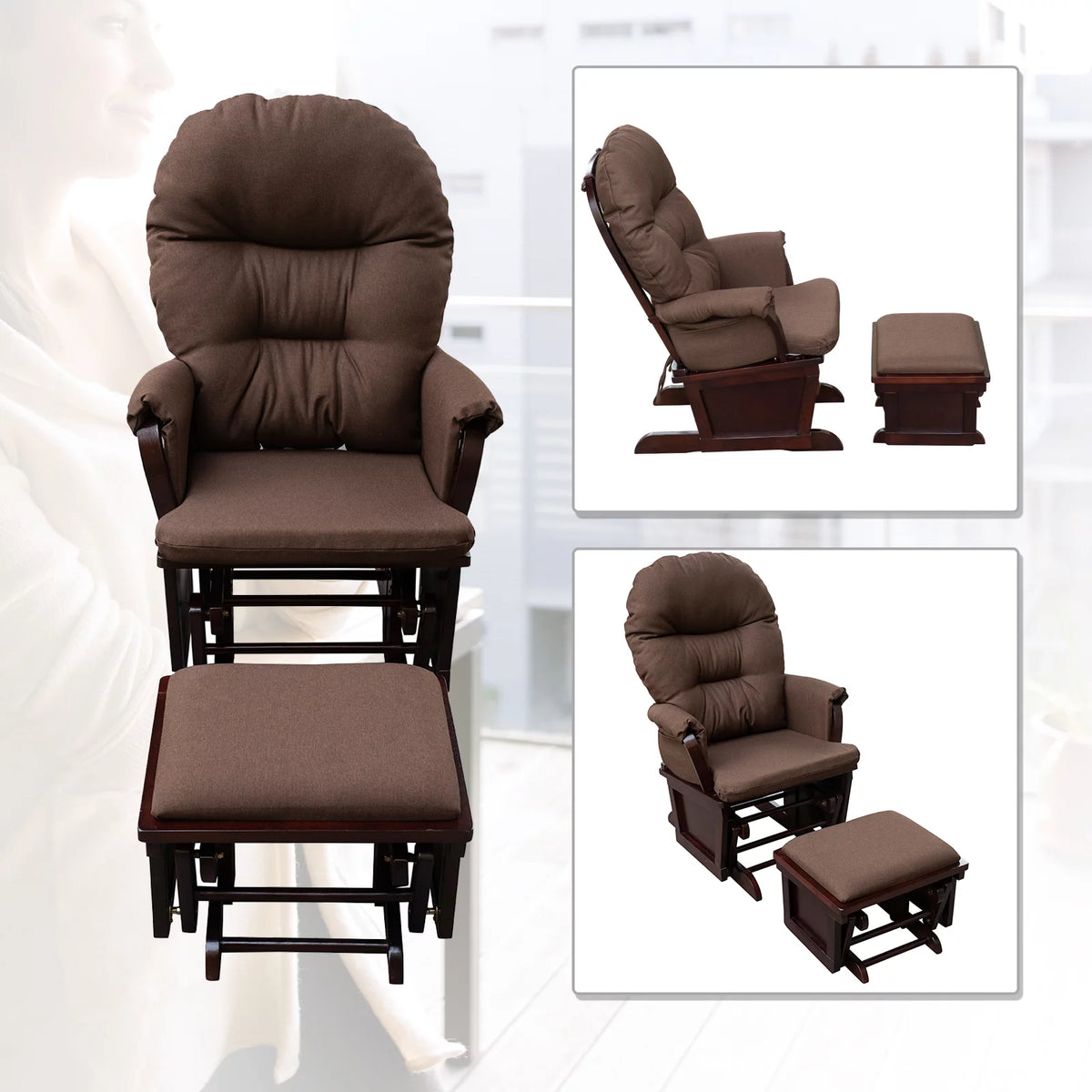 Rocking Chair with Ottoman W470084
