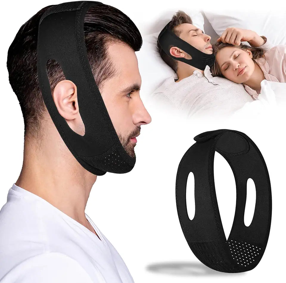 Adjustable Breathable Anti Snore Chin Strap Q501084