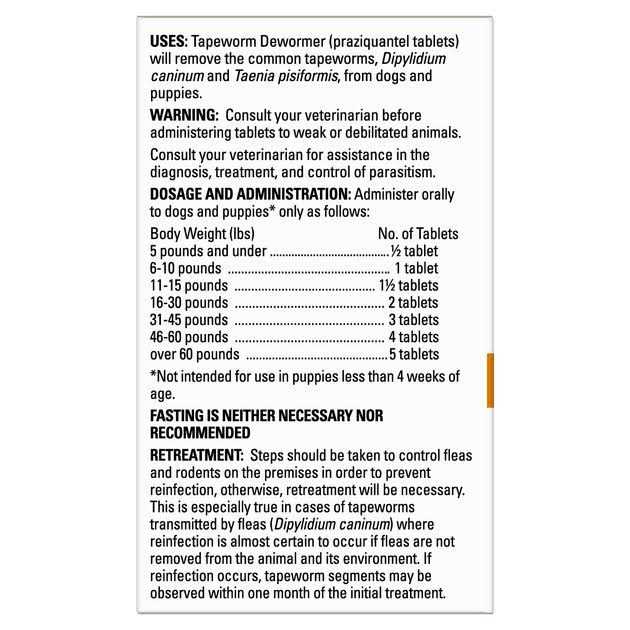 Tapeworm Dewormer for Dogs J4082