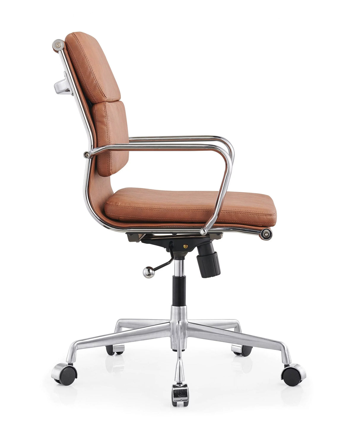 Brown Leather Adjustable Swivel Office Chair B84697