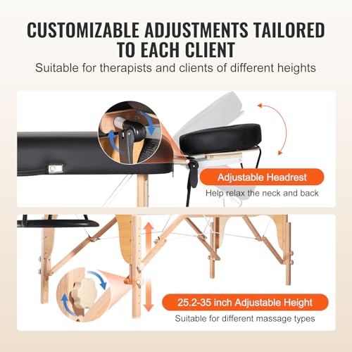 30" Wide Heavy Duty Folding Massage Table V1930
