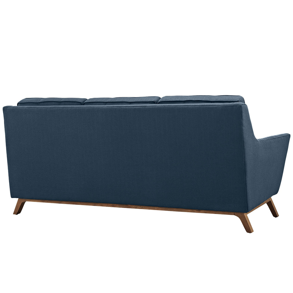 Navy Blue Fabric Sofa Set I7283