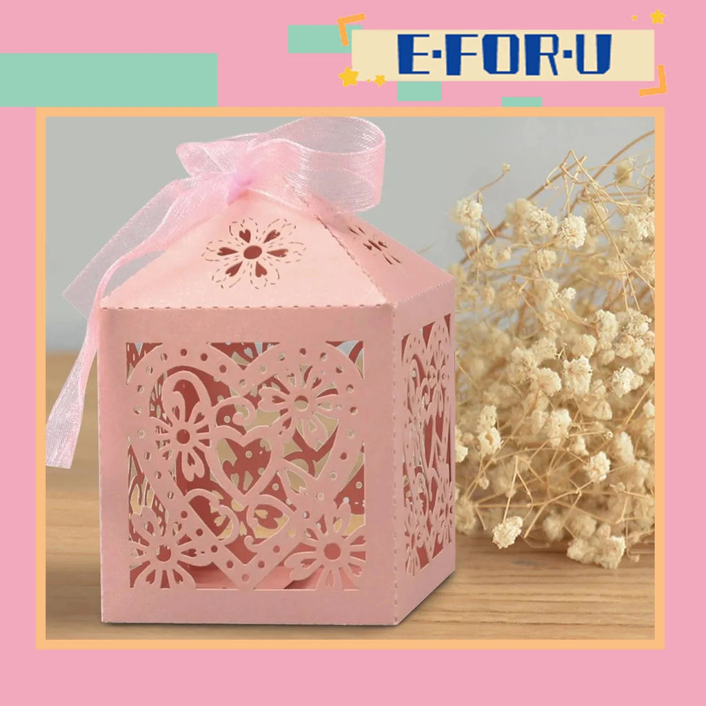 Laser Cut Wedding Candy Gift Box Y3318