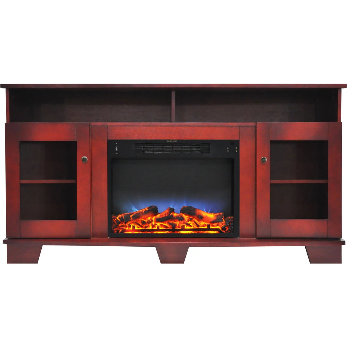 Electric Fireplace Heater with Entertainment Stand and LED Flame Display I7751