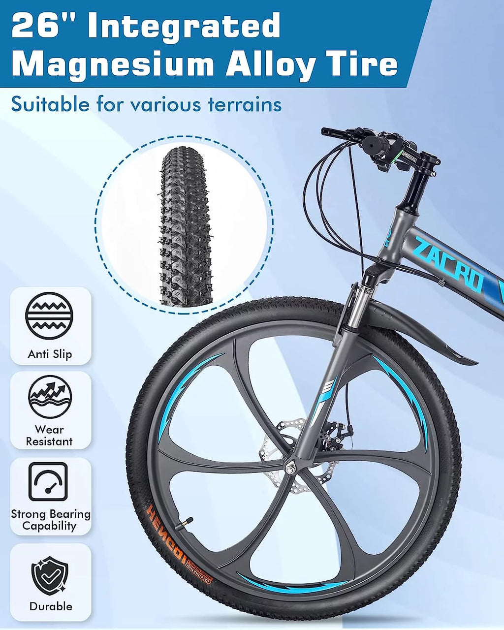 26 Inch 24 Speed Dual Disc Brake Mountain Bike T3883