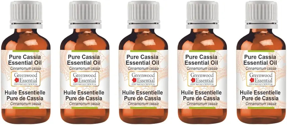 Cassia Essential Oil Steam Distilled 100ml 5 Pack W394306