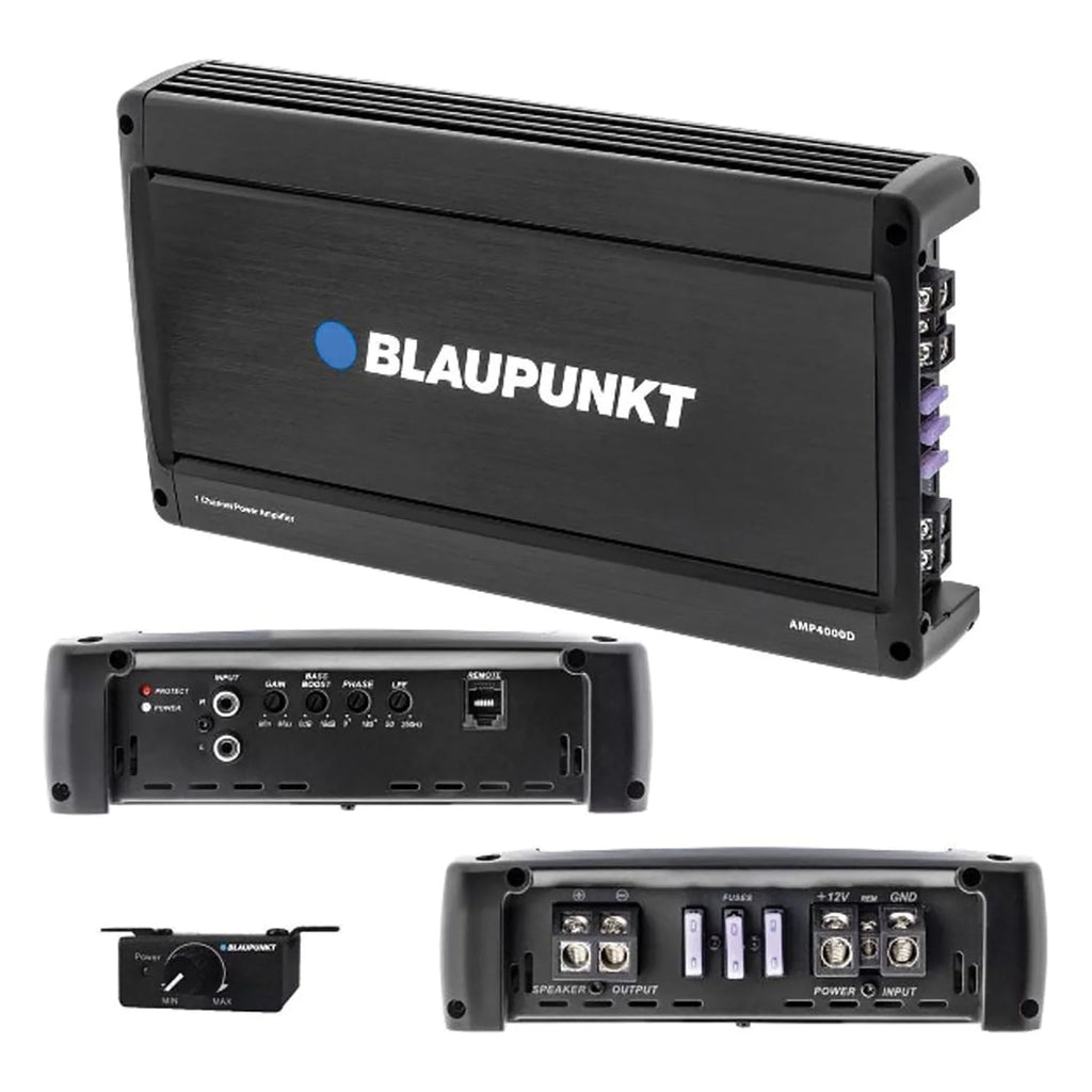 4000 Watt Class D Monoblock Amp with Bass Remote T3547
